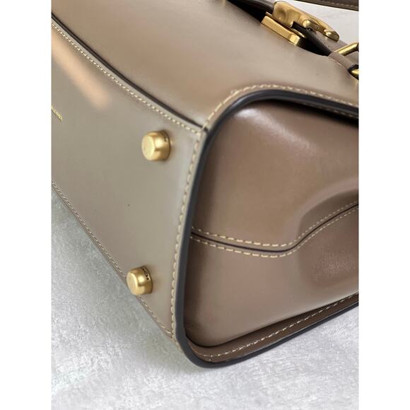 COACH Broome Small Carryall Bag In Dark Stone Color - Picture 8 of 16